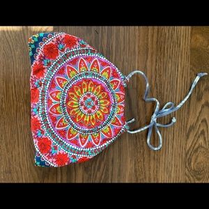 Halter top swim suit. Reversible